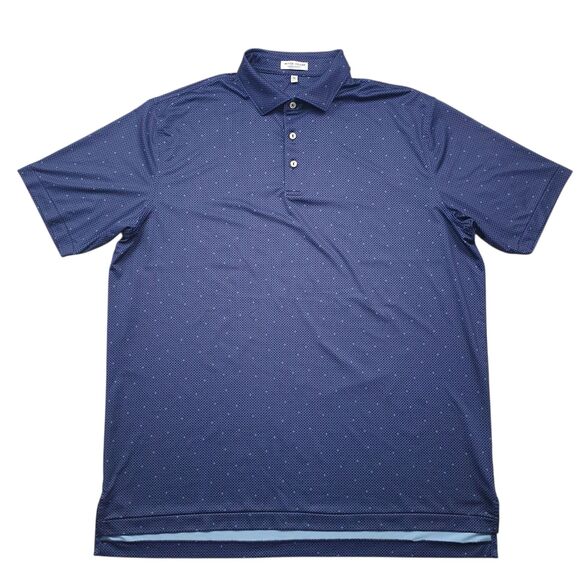 Peter Millar Summer Comfort North Star Golf Polo Shirt Mens XL Performance - Picture 2 of 9